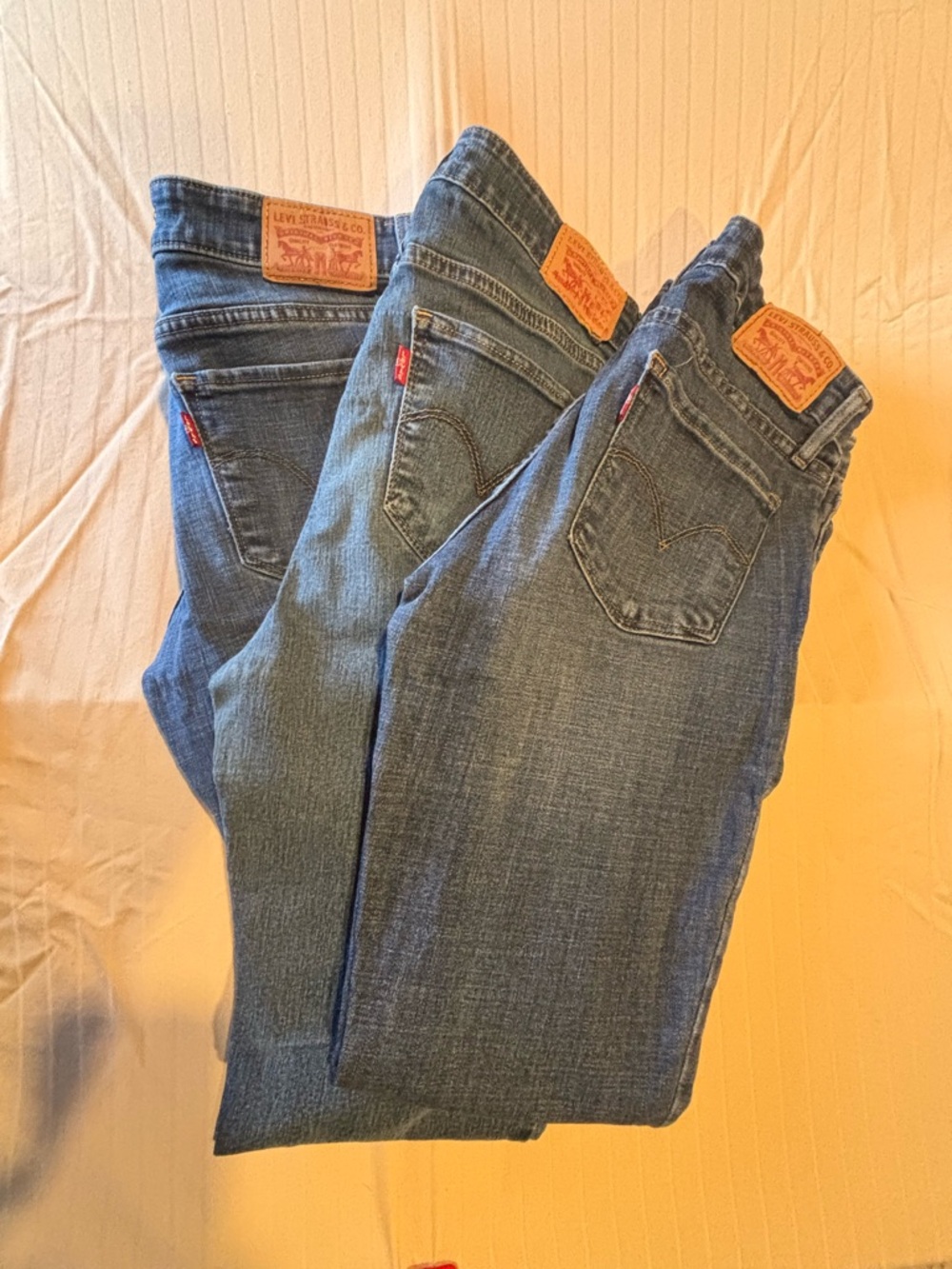 Levi's Women's Straight Leg Blue Denim Jeans